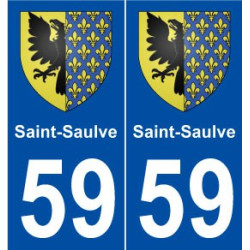 59 Saint-Saulve blason autocollant plaque stickers ville