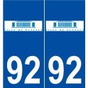 92 Puteaux logo autocollant plaque stickers ville