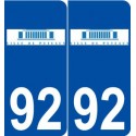 92 Puteaux logo autocollant plaque stickers ville
