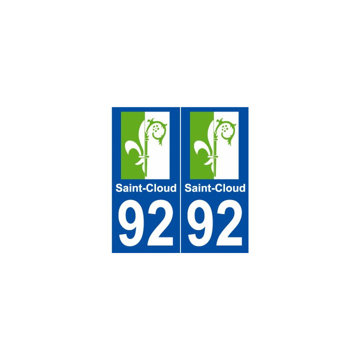 92 Saint-Cloud logo autocollant plaque stickers ville