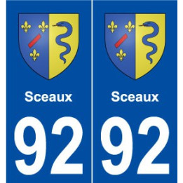 92 Sceaux blason autocollant plaque stickers ville
