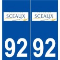 92 Sceaux logo autocollant plaque stickers ville