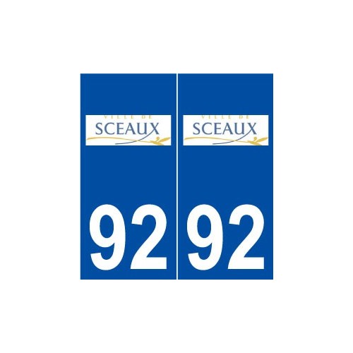 92 Sceaux logo autocollant plaque stickers ville