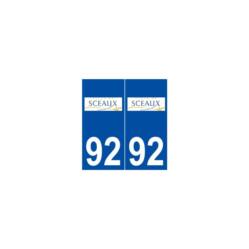 92 Sceaux logo autocollant plaque stickers ville