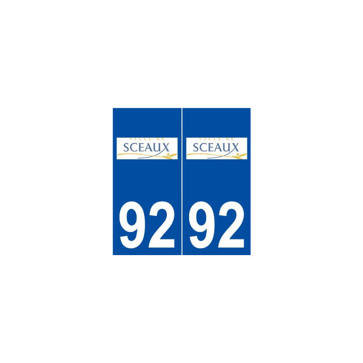92 Sceaux logo autocollant plaque stickers ville