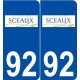 92 Sceaux logo autocollant plaque stickers ville