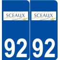 92 Sceaux logo autocollant plaque stickers ville
