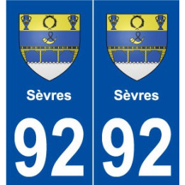92 Sèvres blason autocollant plaque stickers ville