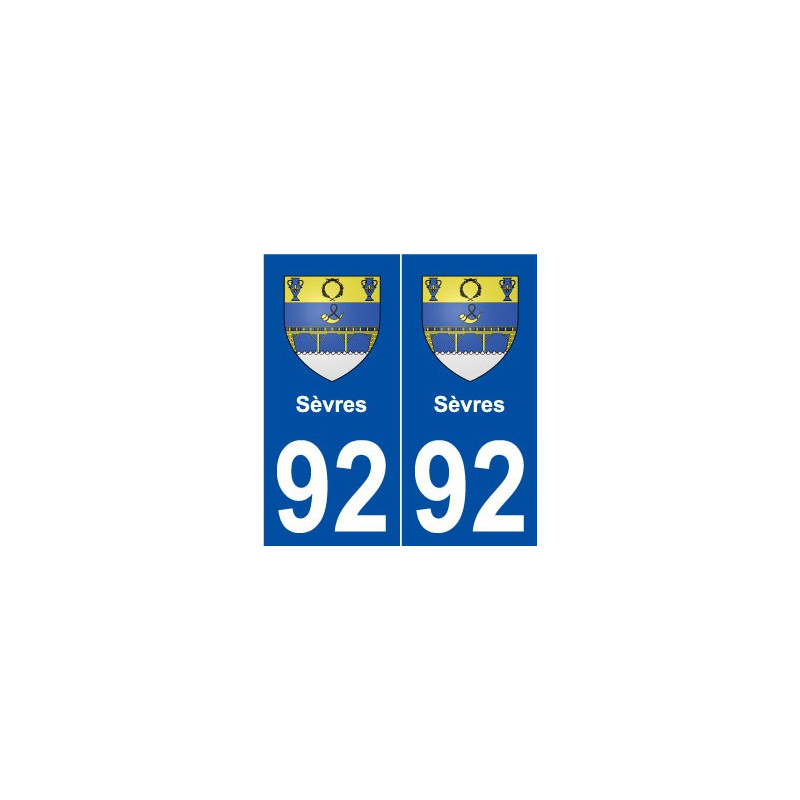92 Sèvres blason autocollant plaque stickers ville