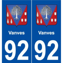 92 Vanves blason autocollant plaque stickers ville