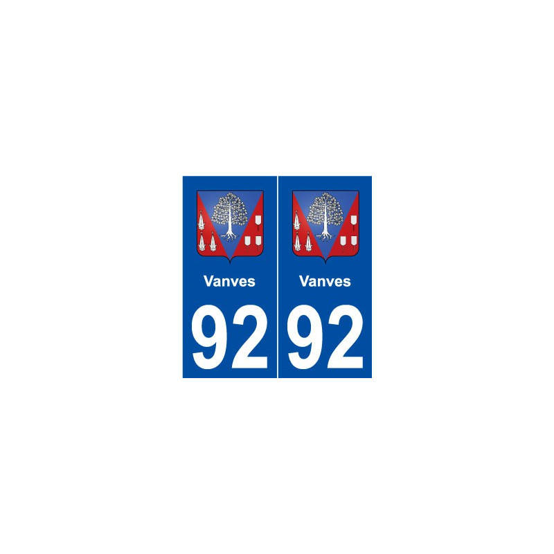 92 Vanves blason autocollant plaque stickers ville
