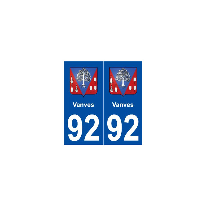 92 Vanves blason autocollant plaque stickers ville
