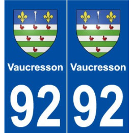 92 Vaucresson blason autocollant plaque stickers ville