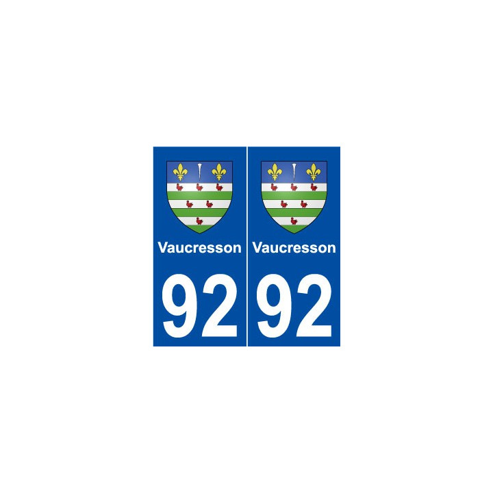 92 Vaucresson blason autocollant plaque stickers ville