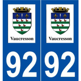 92 Vaucresson logo autocollant plaque stickers ville