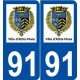 91 Athis-Mons logo autocollant plaque stickers ville