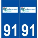 91 Ballancourt-sur-Essonne logo autocollant plaque stickers ville