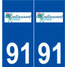91 Ballancourt-sur-Essonne logo autocollant plaque stickers ville