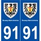 91 Boussy-Saint-Antoine blason autocollant plaque stickers ville