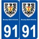 91 Boussy-Saint-Antoine blason autocollant plaque stickers ville