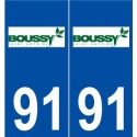 91 Boussy-Saint-Antoine logo autocollant plaque stickers ville