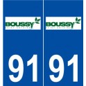 91 Boussy-Saint-Antoine logo autocollant plaque stickers ville