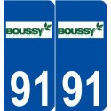 91 Boussy-Saint-Antoine logo autocollant plaque stickers ville