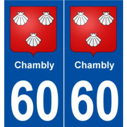 60 Chambly blason autocollant plaque stickers ville