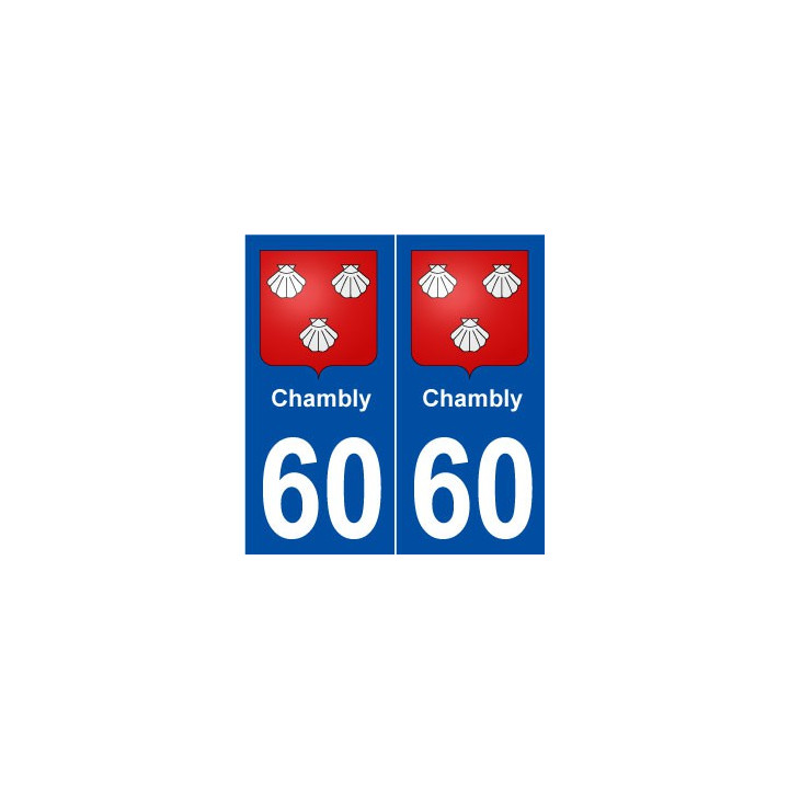 60 Chambly blason autocollant plaque stickers ville