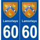 60 Lamorlaye blason autocollant plaque stickers ville