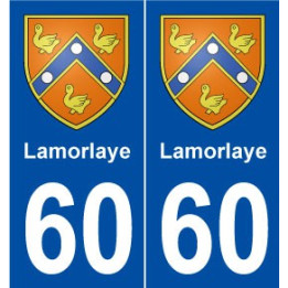 60 Lamorlaye blason autocollant plaque stickers ville