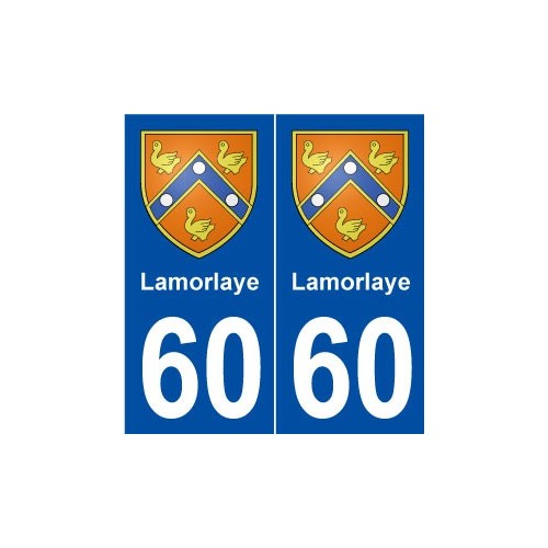 60 Lamorlaye blason autocollant plaque stickers ville