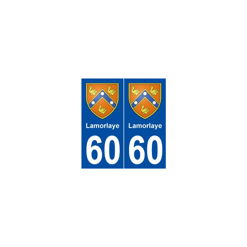 60 Lamorlaye blason autocollant plaque stickers ville