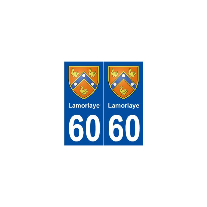 60 Lamorlaye blason autocollant plaque stickers ville