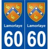 60 Lamorlaye blason autocollant plaque stickers ville