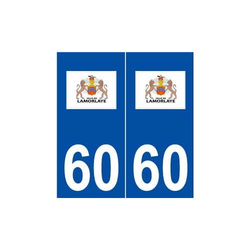 60 Lamorlaye logo autocollant plaque stickers ville