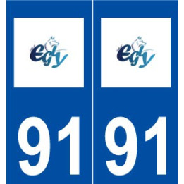 91 Égly logo autocollant plaque stickers ville