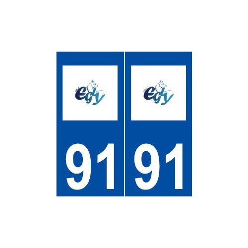 91 Égly logo autocollant plaque stickers ville