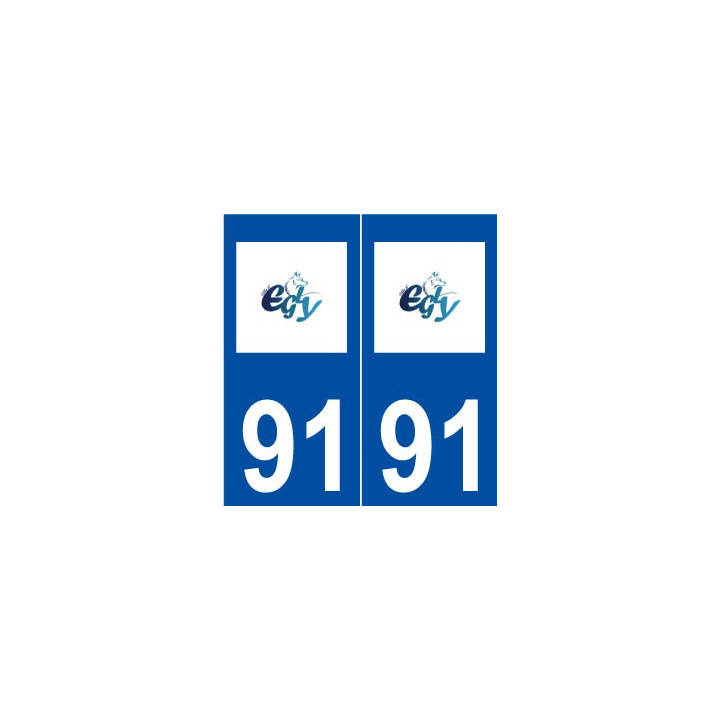 91 Égly logo autocollant plaque stickers ville