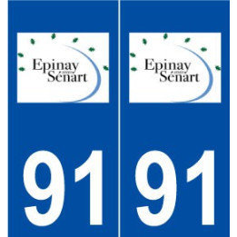 91 Épinay-sous-Sénart logo autocollant plaque stickers ville