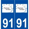 91 Épinay-sous-Sénart logo autocollant plaque stickers ville