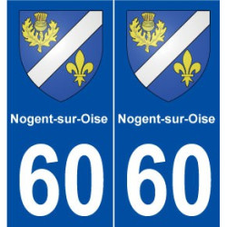 60 Nogent-sur-Oise blason autocollant plaque stickers ville