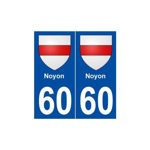 60 Noyons blason autocollant plaque stickers ville