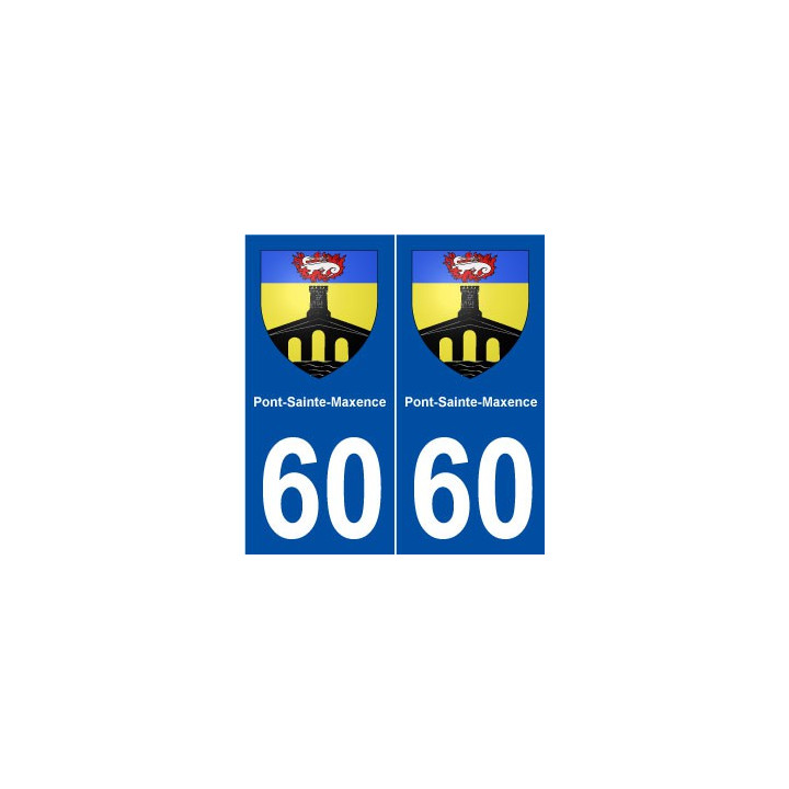 60 Pont-Sainte-Maxence blason autocollant plaque stickers ville