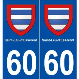 60 Saint-Leu-d'Esserent blason autocollant plaque stickers ville