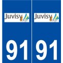 91 Juvisy-sur-Orge logo autocollant plaque stickers ville
