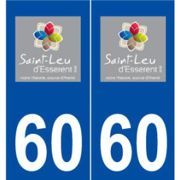 60 Saint-Leu-d'Esserent logo autocollant plaque stickers ville