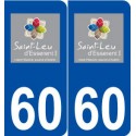60 Saint-Leu-d'Esserent logo autocollant plaque stickers ville