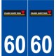 60 Villers-Saint-Paul logo autocollant plaque stickers ville