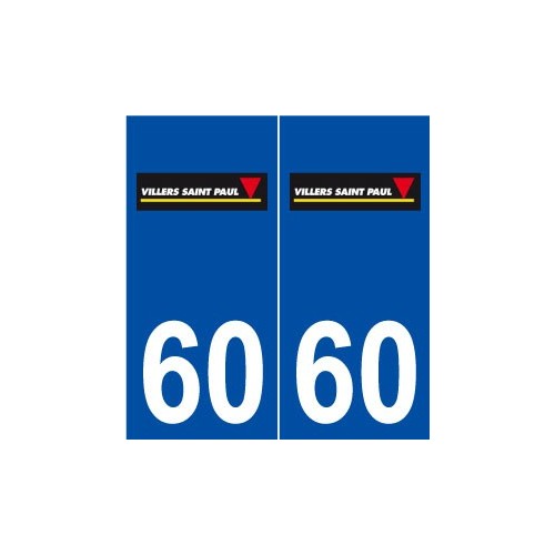 60 Villers-Saint-Paul logo autocollant plaque stickers ville